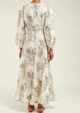 Zimmermann Wayfarer Plunge Neck Maxi Dress Size 1 (10) for rent on The Volte - image 3
