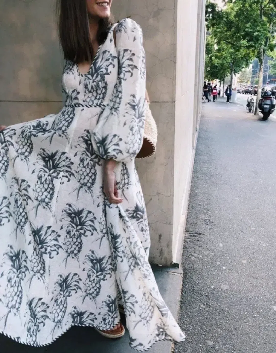 Zimmermann Wayfarer Plunge Neck Maxi Dress Size 1 (10) for rent on The Volte - main image