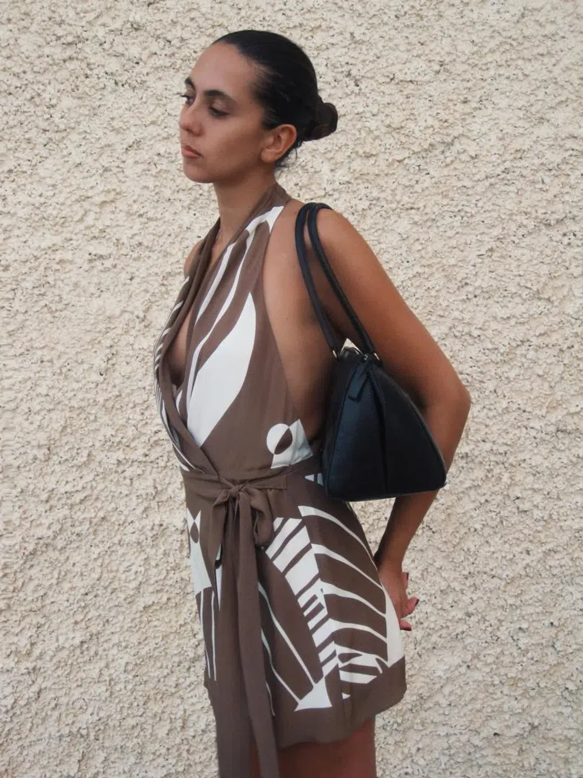 ALMARA WRAP HALTER MINI DRESS / SIZE 8 for rent on The Volte - main image