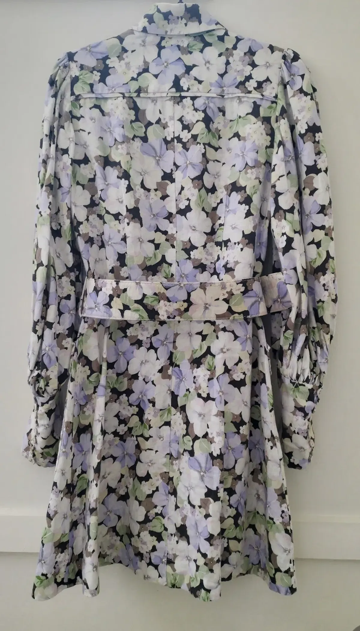 Zimmermann Ninety Six Shirt Dress Pansy prints Size 0 AU8 US 4 IT 40 FR 36 - Image 7