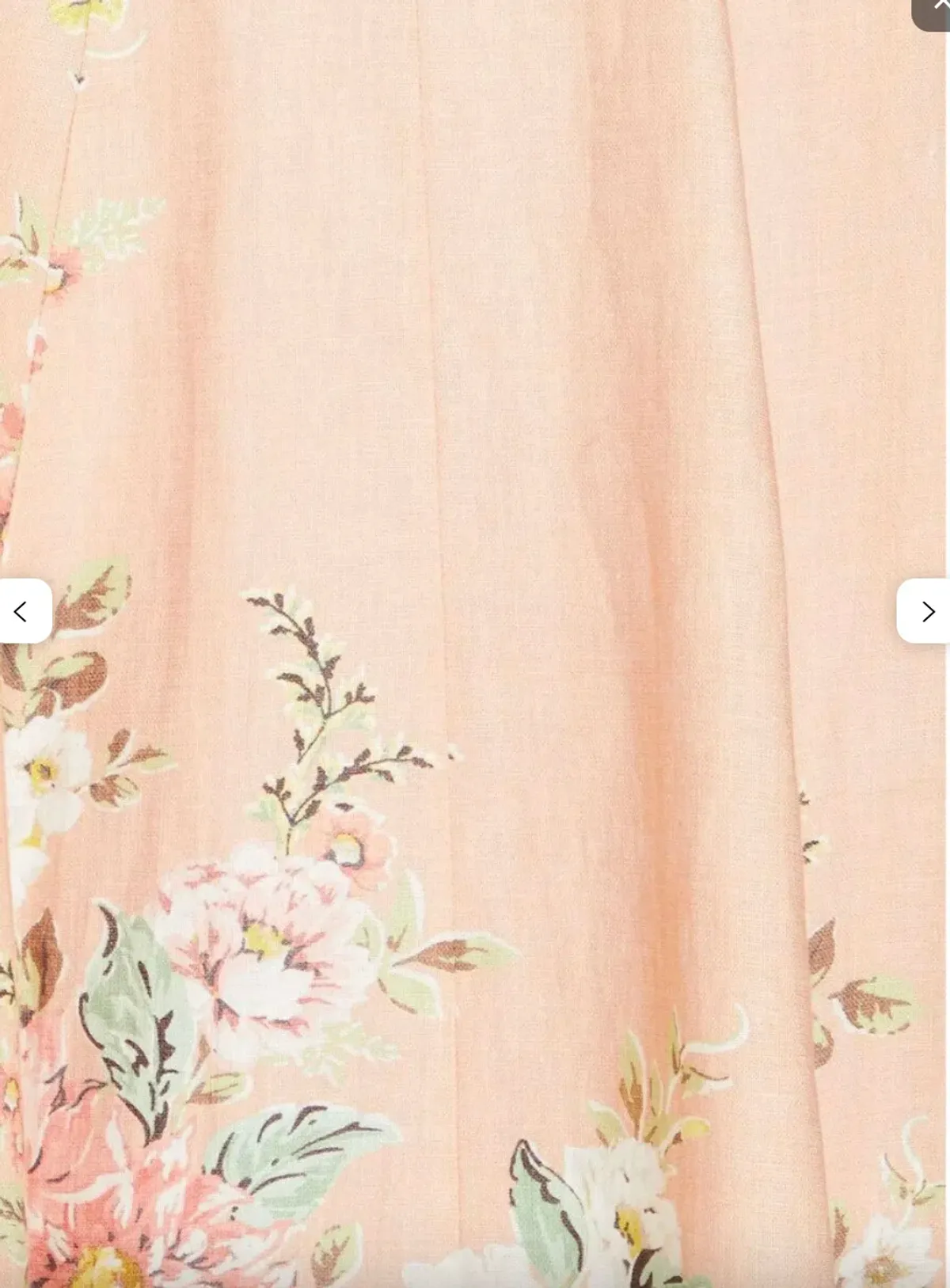 Floral-print linen midi dress - Image 4
