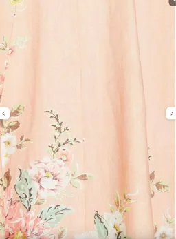 Floral-print linen midi dress for rent on The Volte - image 4