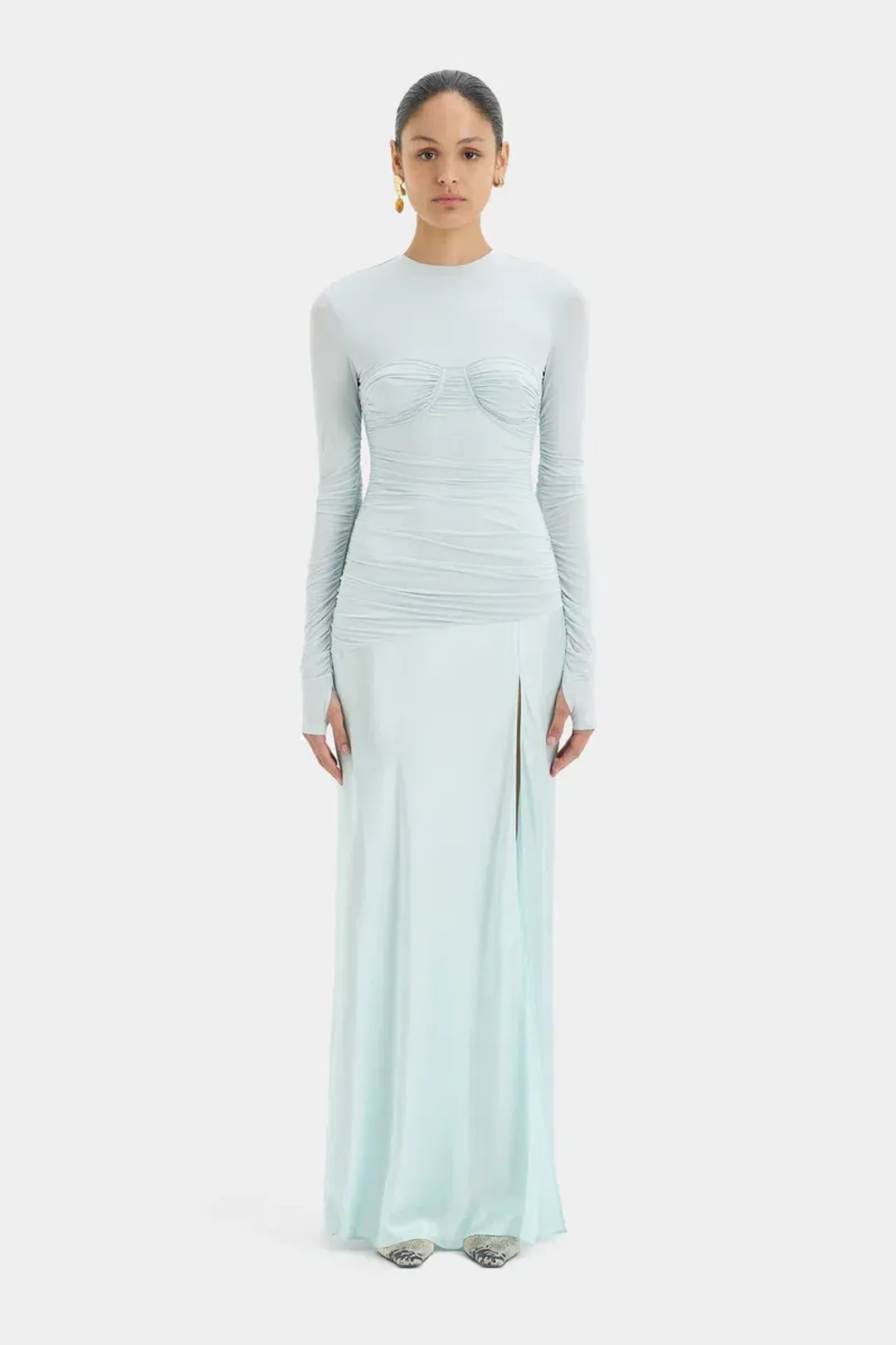 SIR THE LABEL - Alessia Draped Gown - Size 1 (8) for rent on The Volte - main image
