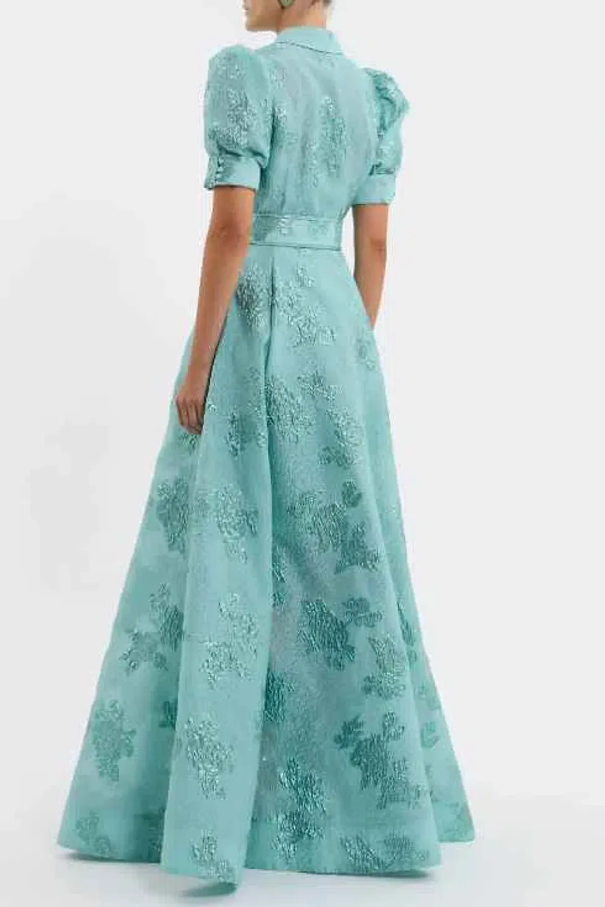 Rebecca Vallance - Benette Short Sleeve Gown Teal - 14 - Image 3