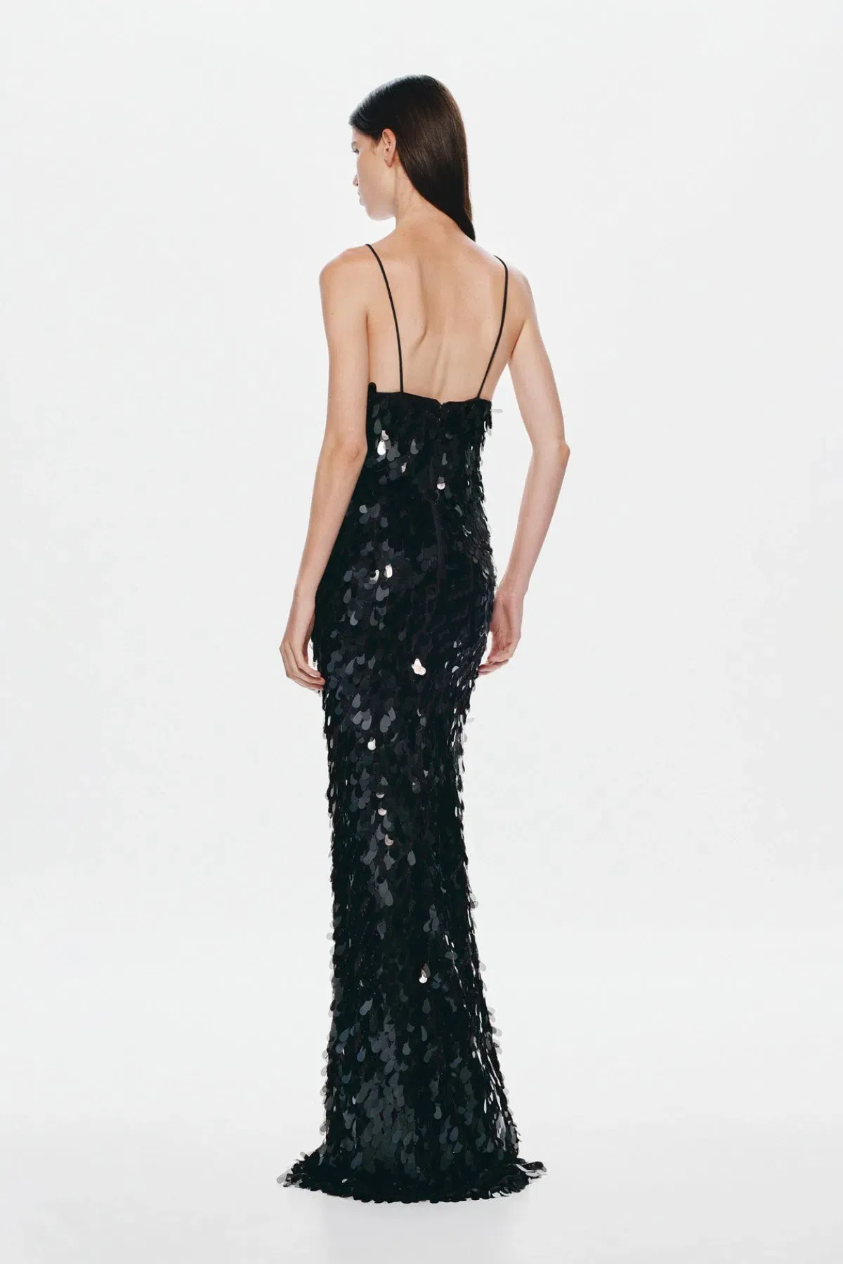 Misha The 'Sapphire' Sequin Maxi Dress Black 10 - Image 3