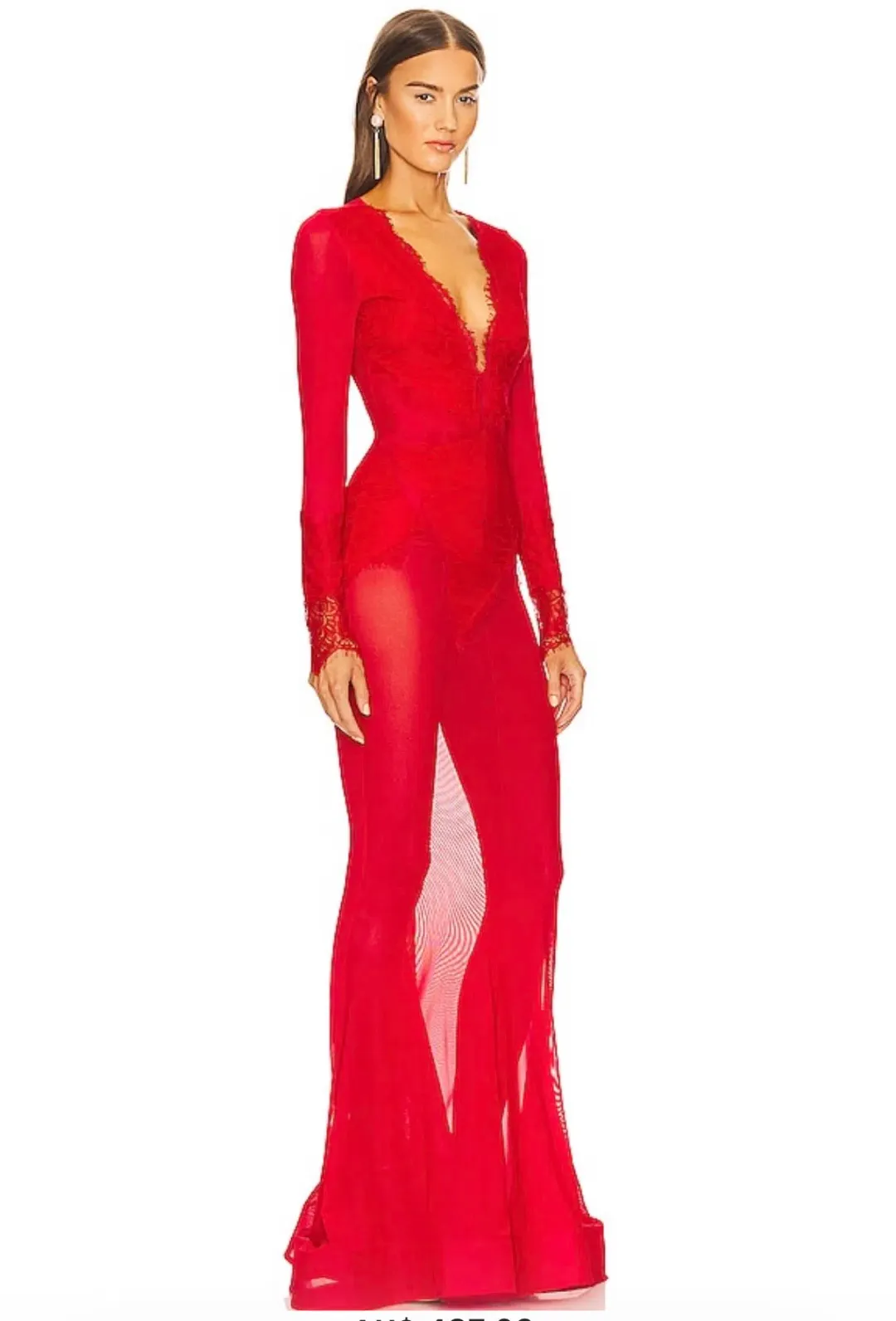 x REVOLVE Martin Gown in Red for rent on The Volte - main image