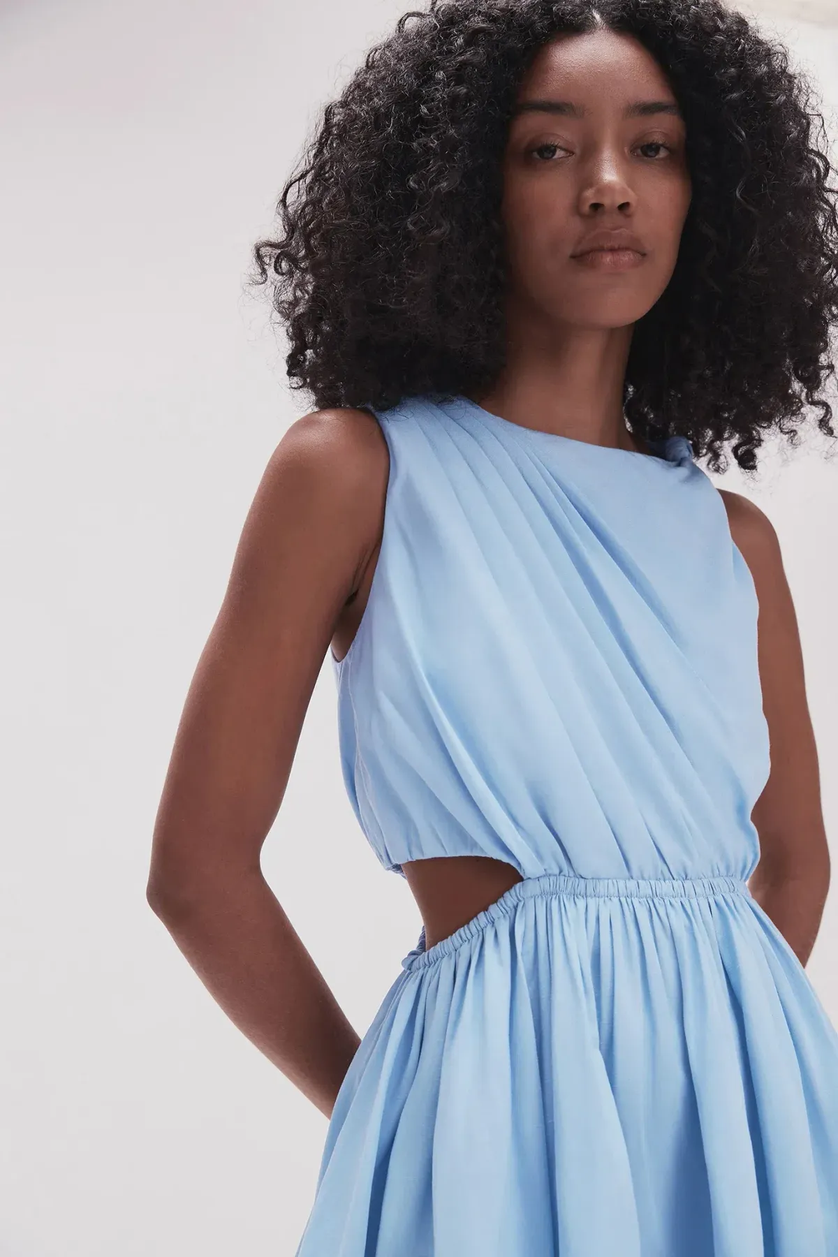 Aje Abbey Twisted Blue Dress Size 14 - Image 1