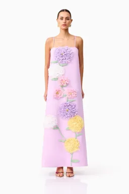 Elliatt Buttercup Embroidered Maxi Dress for rent on The Volte - image 2