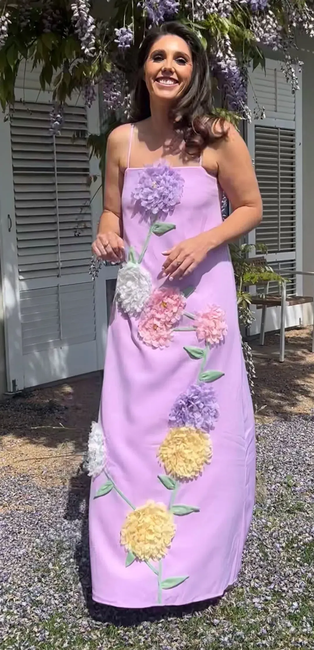 Elliatt Buttercup Embroidered Maxi Dress for rent on The Volte - main image