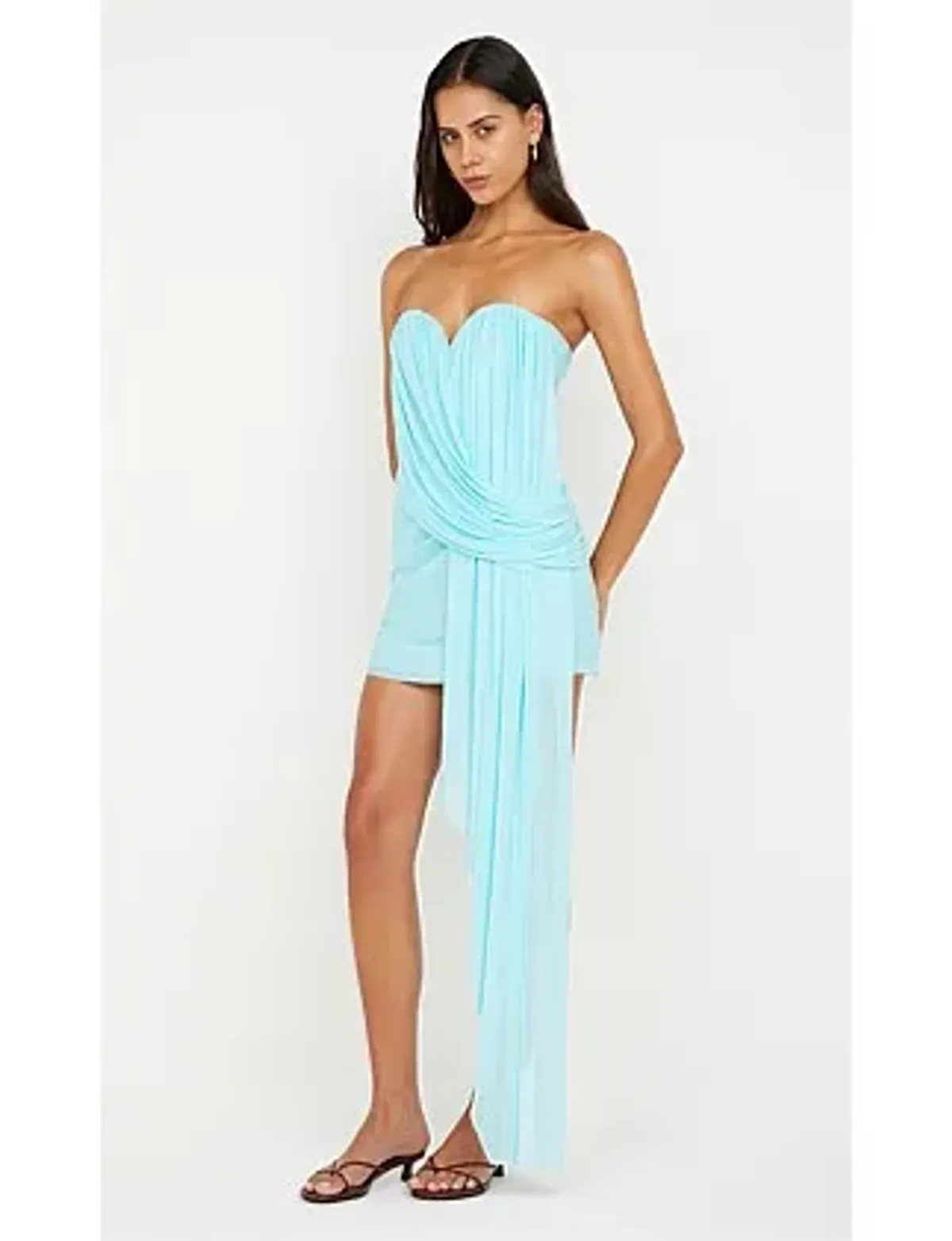 Bec Bridge DANKA STRAPLESS MINI DRESS Blue Size 10 - Image 2