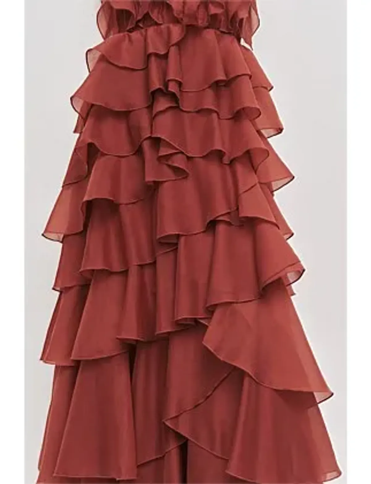 Aje Cleo Gown Rust Size 10 - Image 2