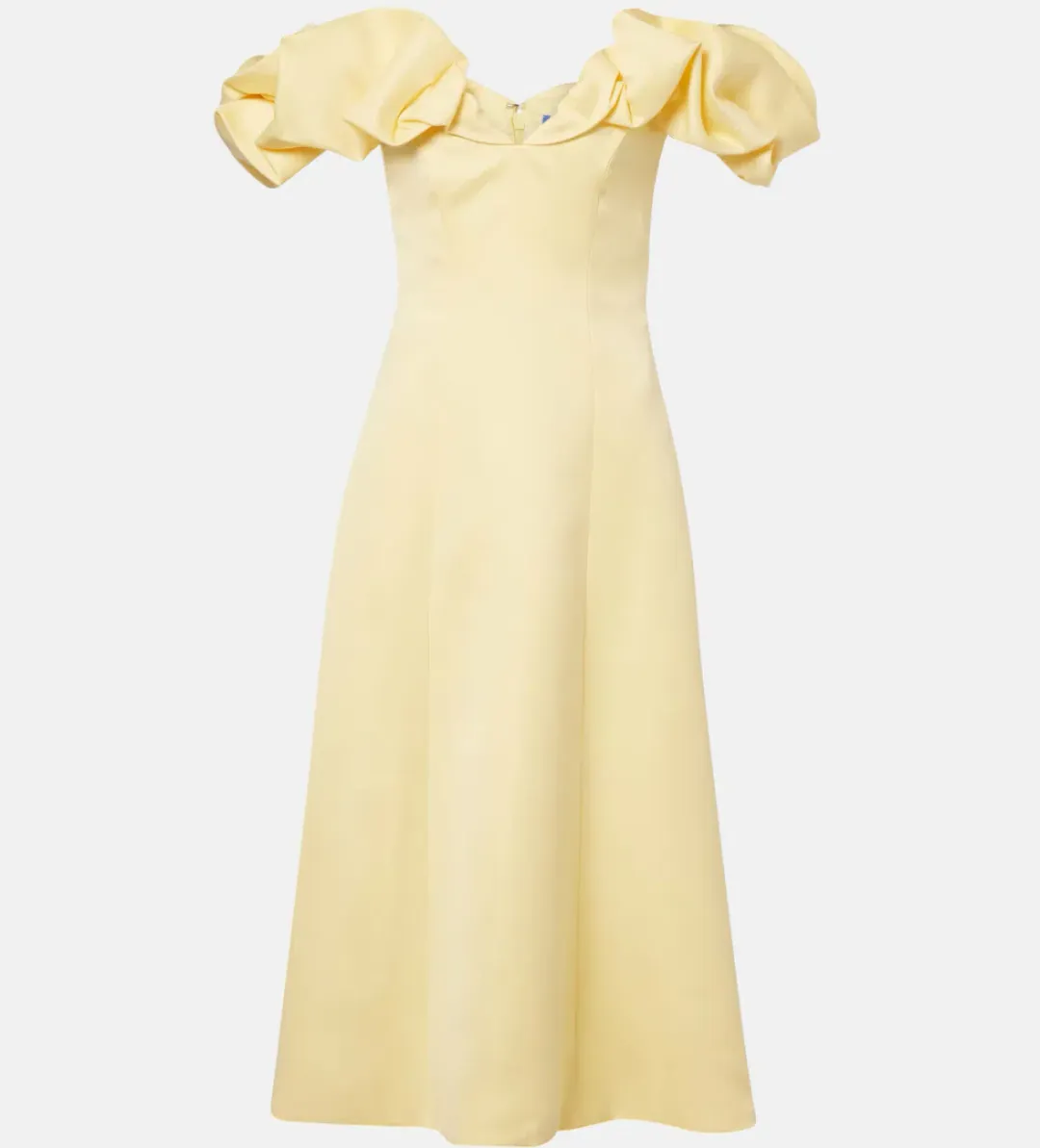 Leo Lin yellow Annie midi dress - Size 14 for rent on The Volte - main image