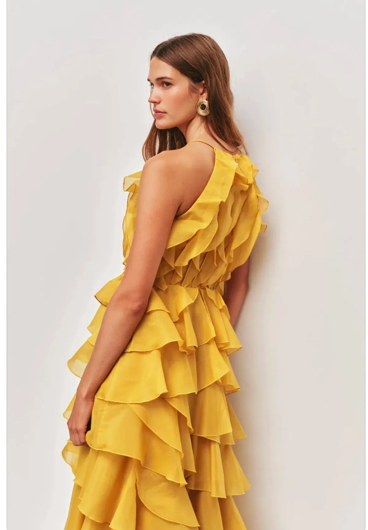 Aje Cleo Gown in Chartreuse Size 8 - Image 2