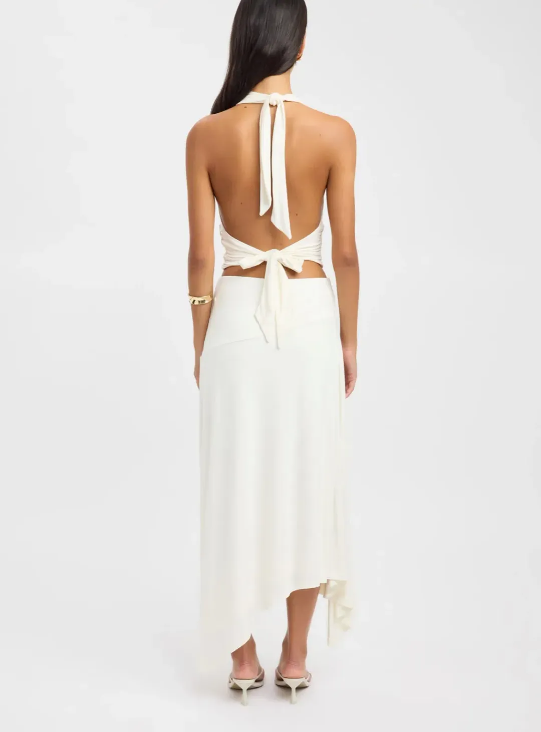 Kookai Zali Skirt & Leni Top in Coconut Milk size 6 for rent on The Volte - main image