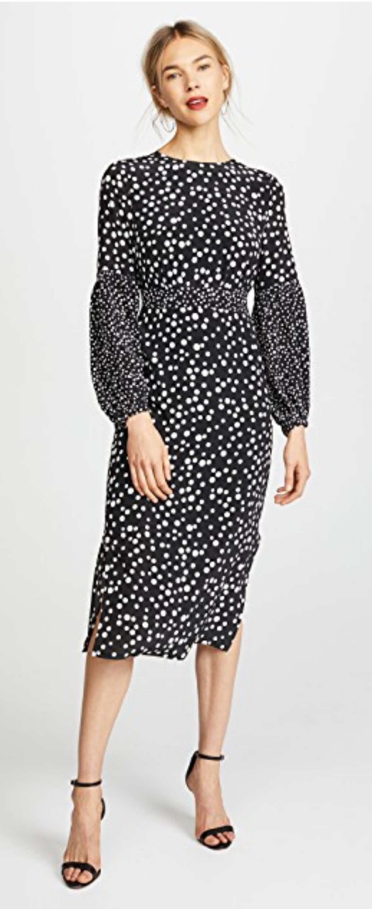 Rixo of London Black and White Spot Dress - Image 1