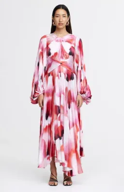 ACLER DAILLEY MIDI DRESS in RED/WHITE AU 16 for rent on The Volte - image 4