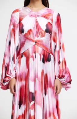 ACLER DAILLEY MIDI DRESS in RED/WHITE AU 16 for rent on The Volte - image 3