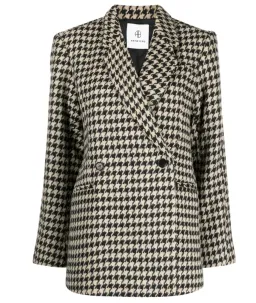 ANINE BING Kaia houndstooth double-breasted blazer for rent on The Volte - image 1