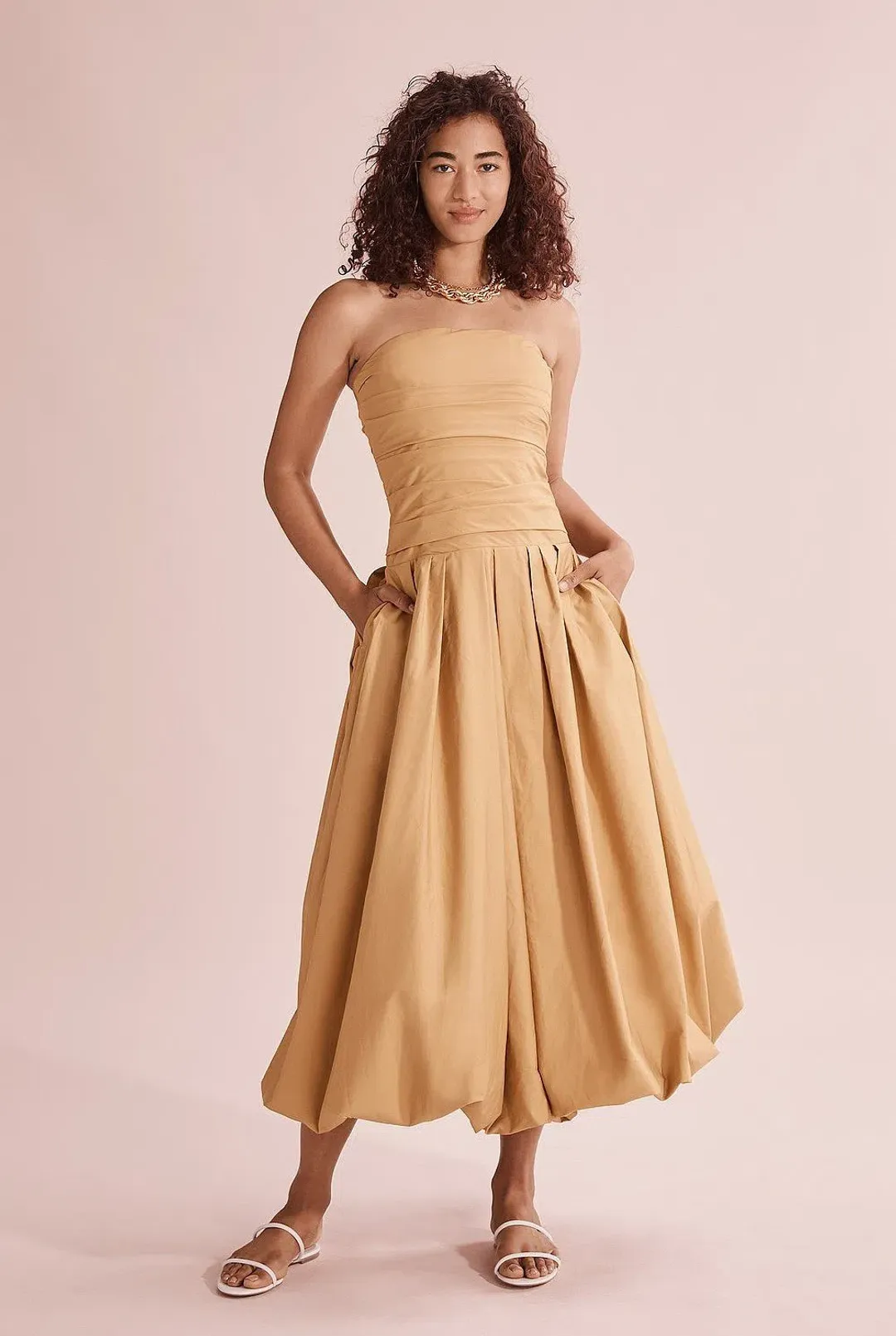 Country Road Strapless Bubble Dress for rent on The Volte - main image