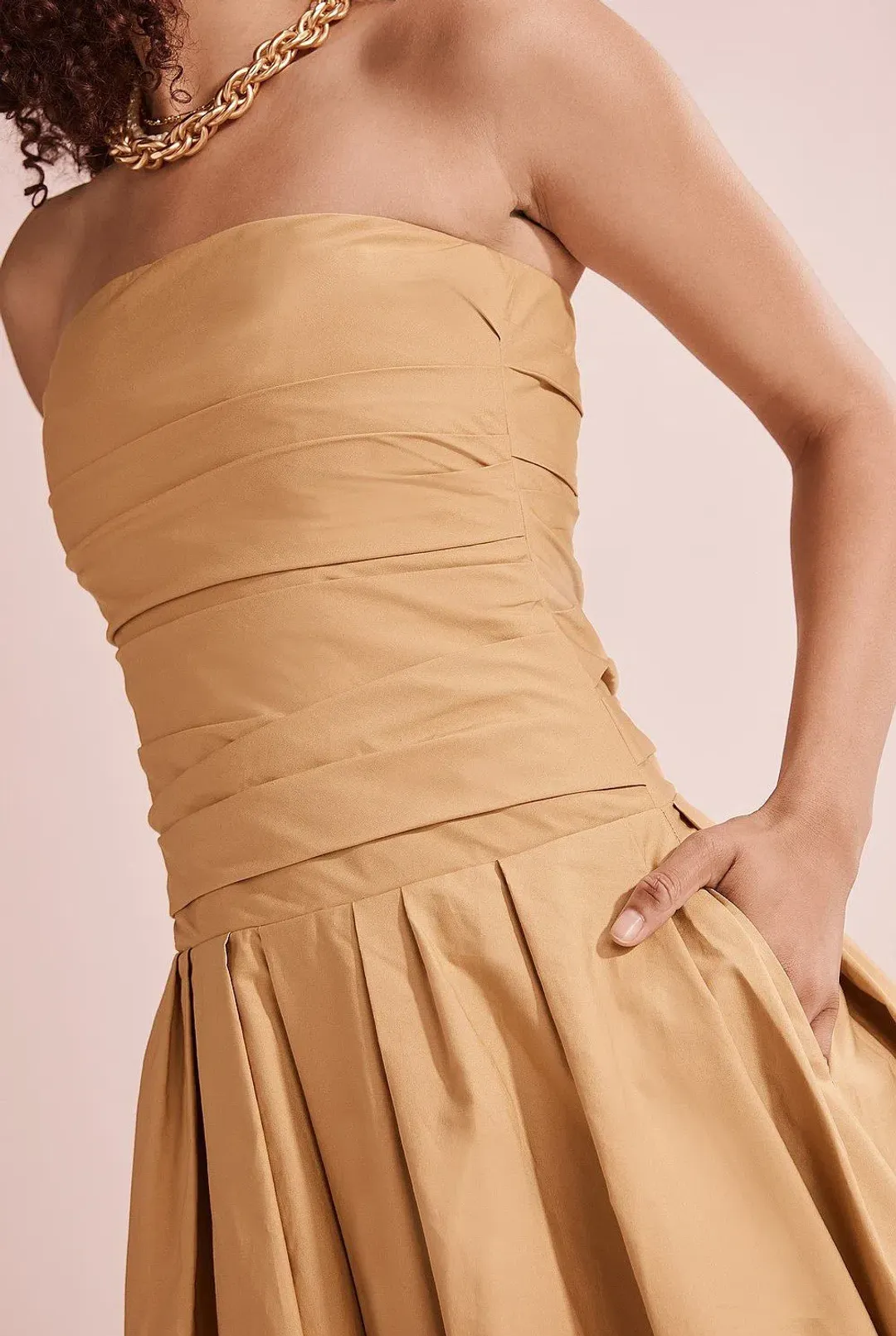 Country Road Strapless Bubble Dress for rent on The Volte - main image