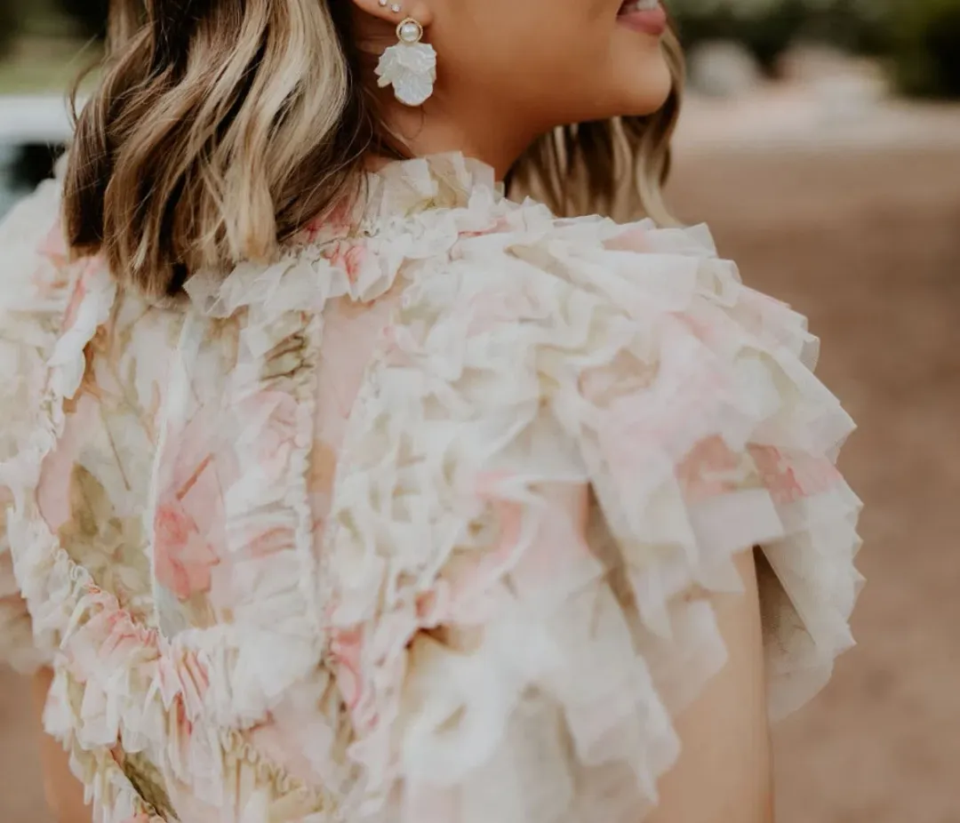 Needle & Thread Genevieve Rose Gown for rent on The Volte - main image