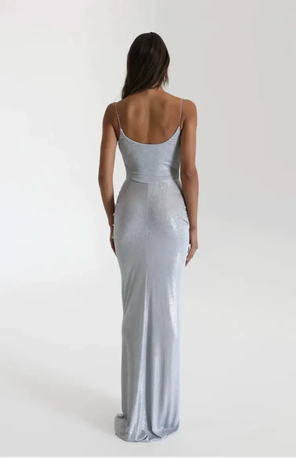 Natalie Rolt Allora Gown in Silver size s - Image 5