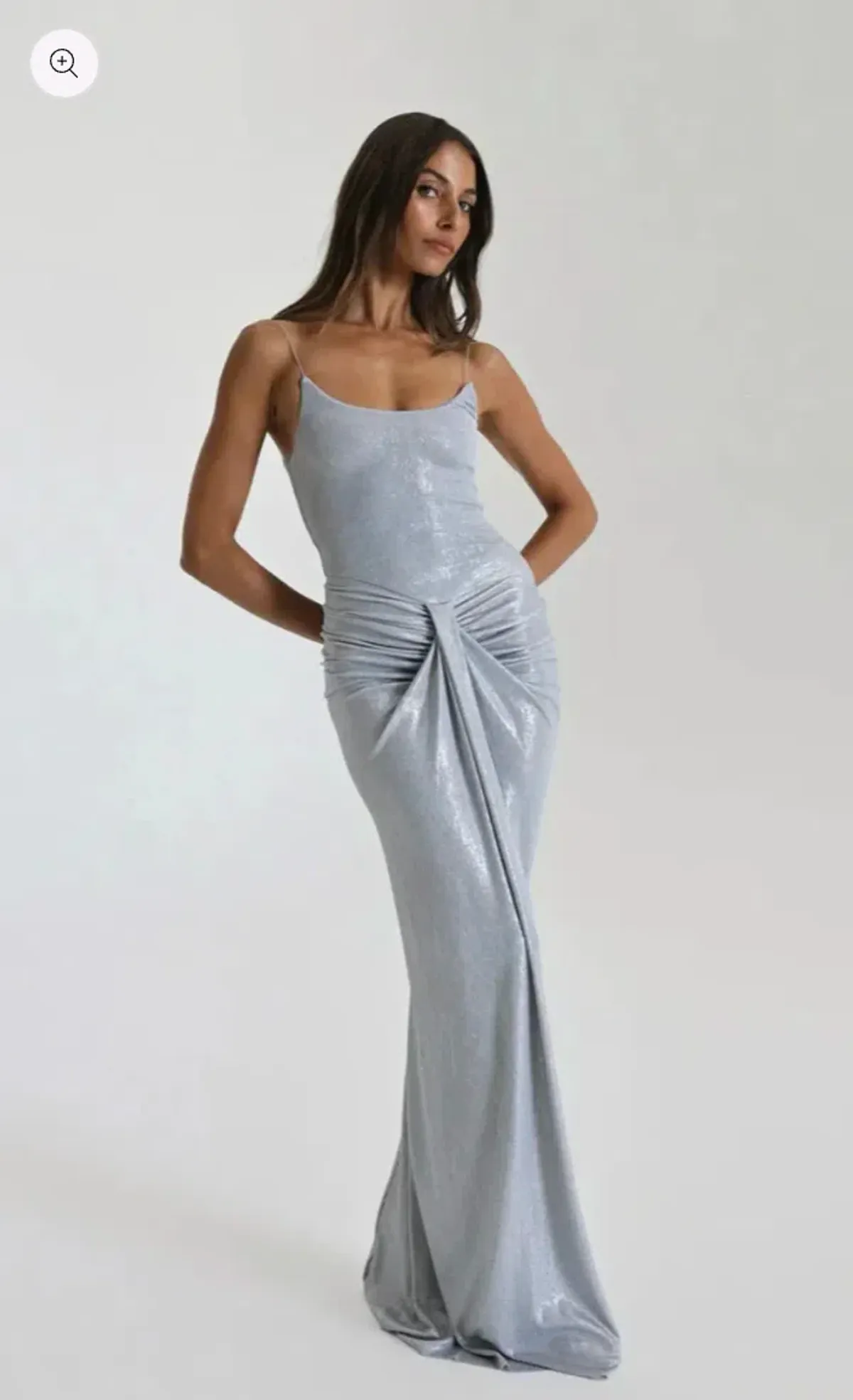 Natalie Rolt Allora Gown in Silver size s - Image 3