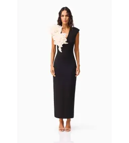 Elliatt Zahara V-Neck Gown in Black Size M/Au 10 for rent on The Volte - image 1