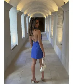 Sir the Label Sol Halter Mini Dress Cobalt Size 12 for rent on The Volte - image 5