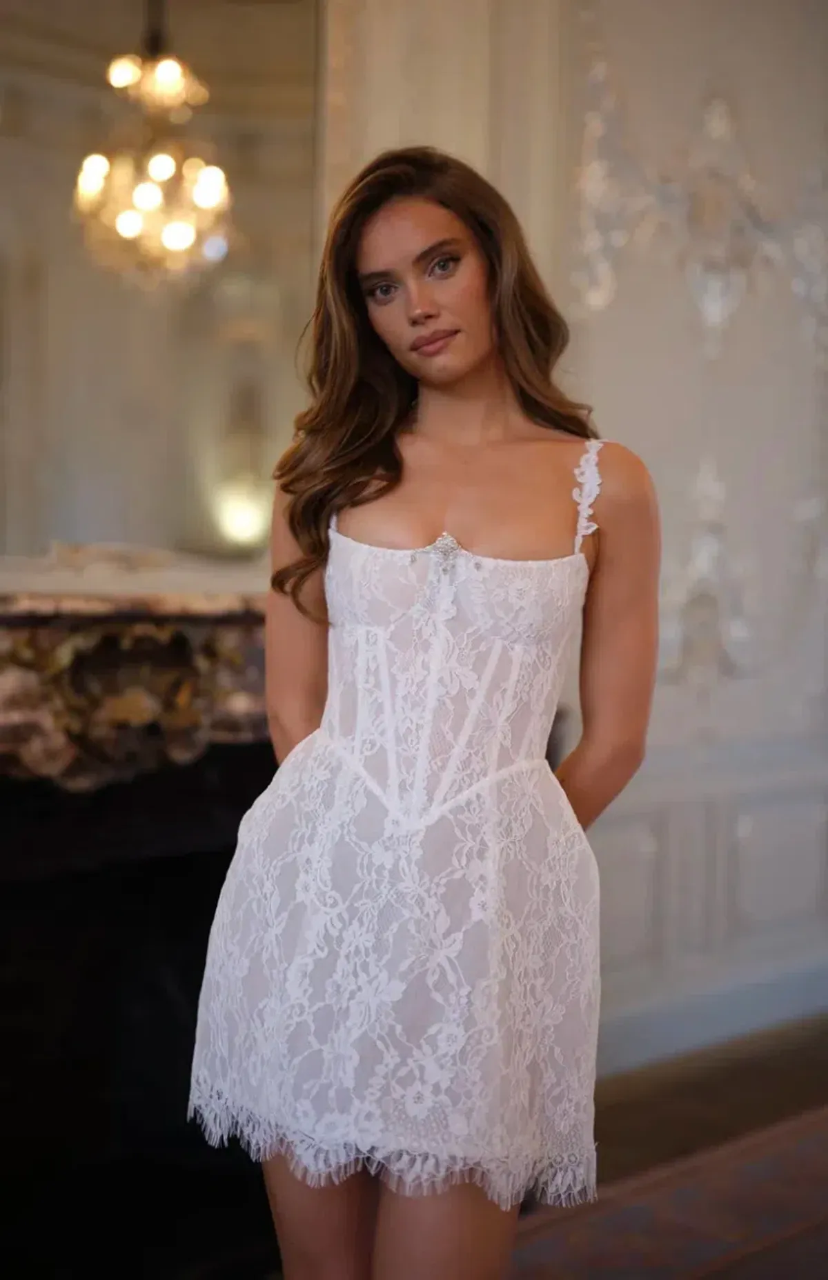 Rosie Etienne Darcy Mini White Size 10 for rent on The Volte - main image