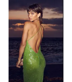 Rat & Boa Gaia Dress Green Sequin Size 8 for rent on The Volte - image 6
