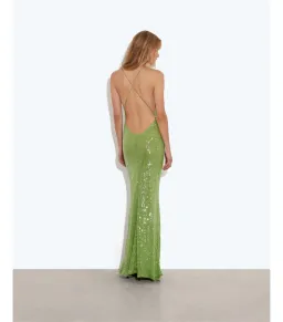 Rat & Boa Gaia Dress Green Sequin Size 8 for rent on The Volte - image 2