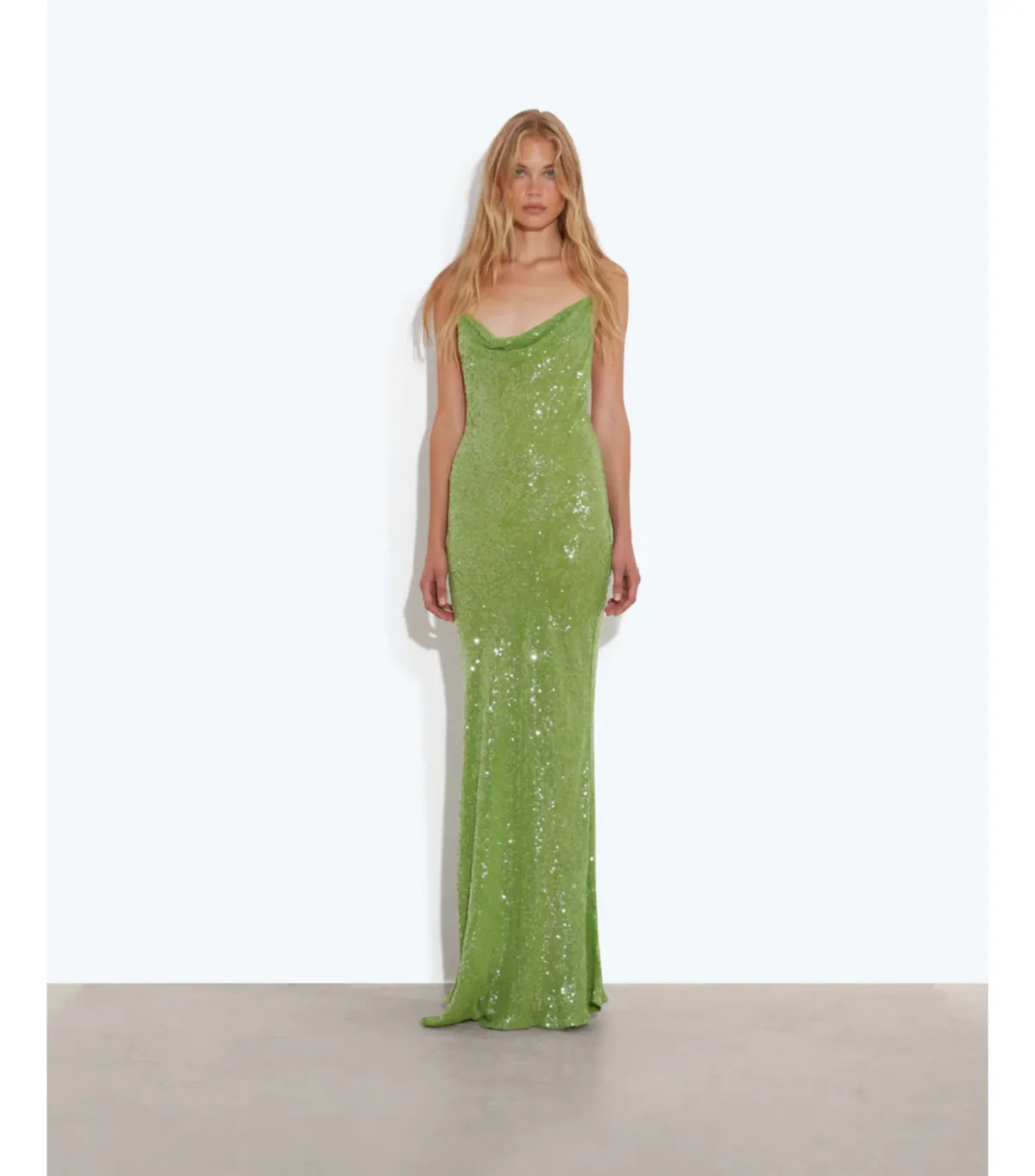 Rat & Boa Gaia Dress Green Sequin Size 8 - Image 1