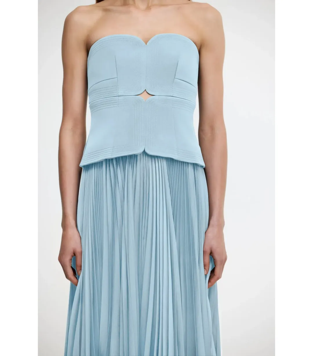Acler Avonlea Midi Dress Blue Size 8 for rent on The Volte - main image