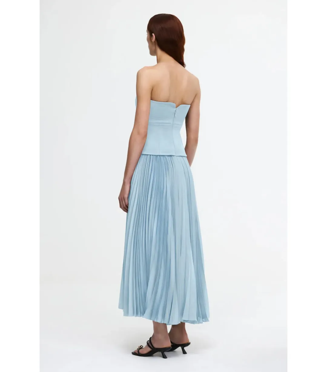 Acler Avonlea Midi Dress Blue Size 8 for rent on The Volte - main image