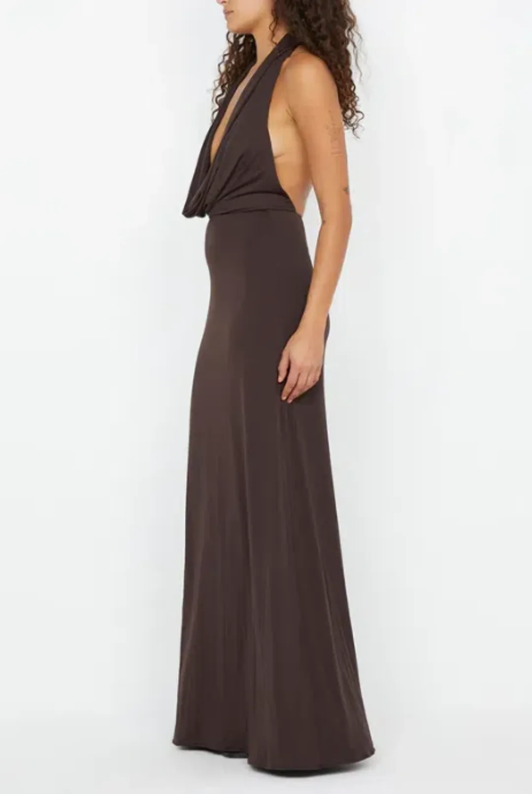 NESSIE COWL NECK MAXI DRESS SIZE 10 for rent on The Volte - main image