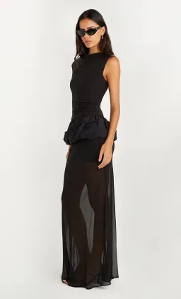 Bec and Bridge Ida Bubble Mesh Maxi Dress in Black Size 6 / XS AU for rent on The Volte - image 2