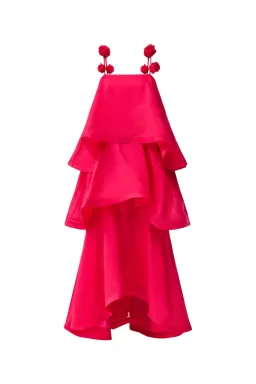 Elliatt Thalia Tiered Gown in Pink Size M / AU 10 for rent on The Volte - image 4