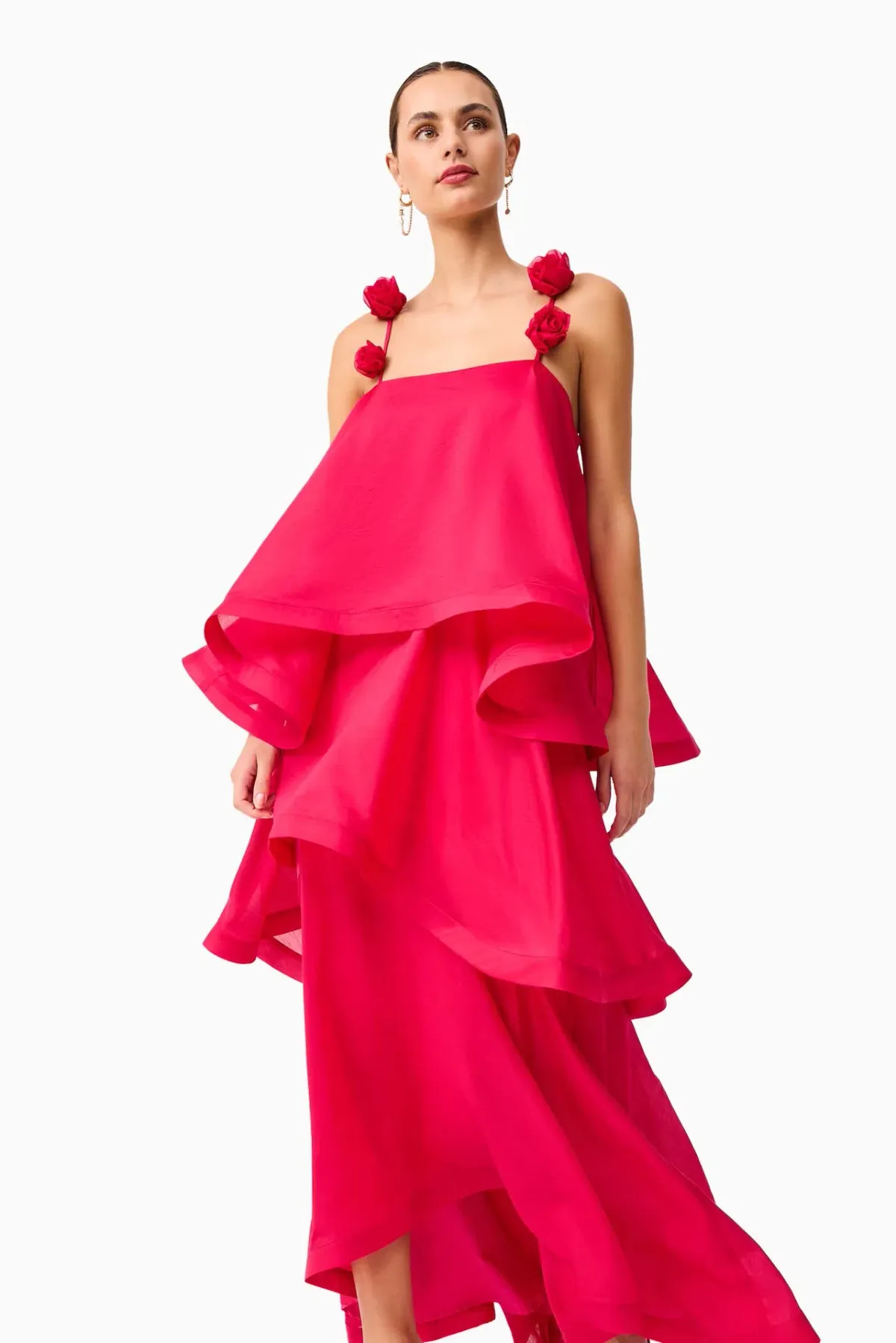 Elliatt Thalia Tiered Gown in Pink Size M / AU 10 - Image 2