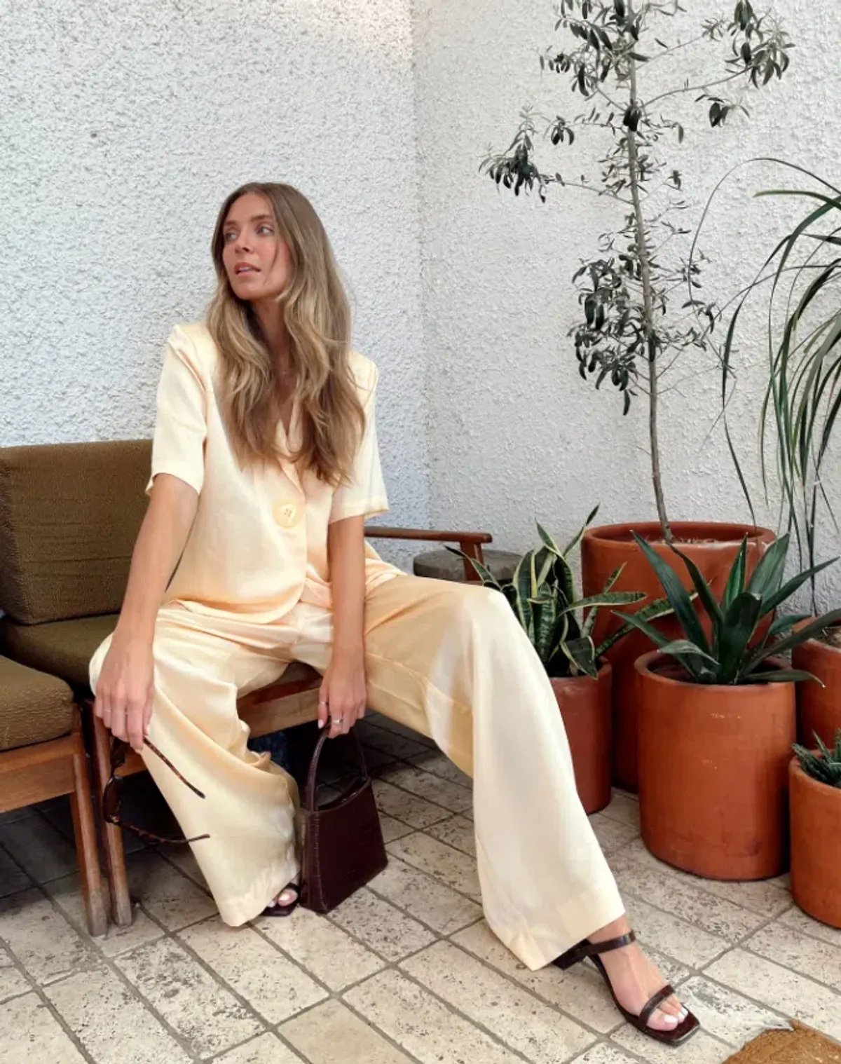 Viktoria And Woods Chorus Shirt And Pilot Pants Set Butter Yellow Size 0 / AU 6 - Image 1