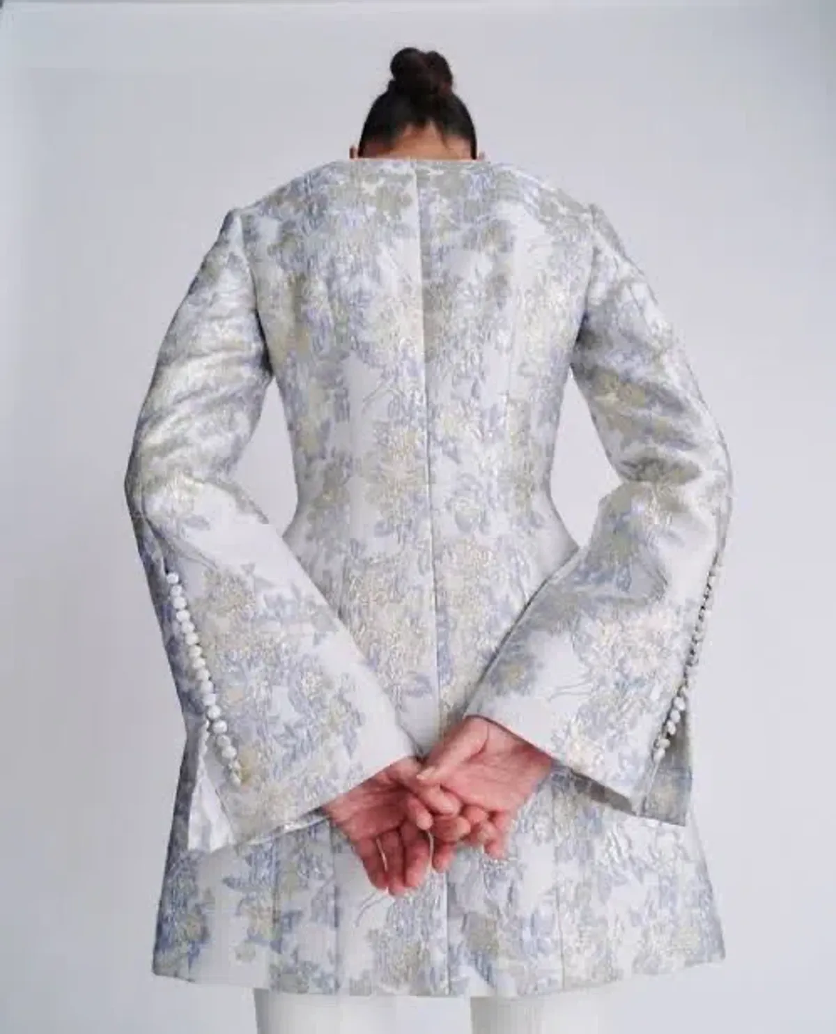 ANNA QUAN Margot Dress in Water Lillies Blue Size 8 AU - Image 13