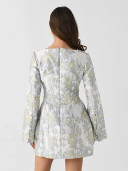 ANNA QUAN Margot Dress in Water Lillies Blue Size 8 AU for rent on The Volte - image 4