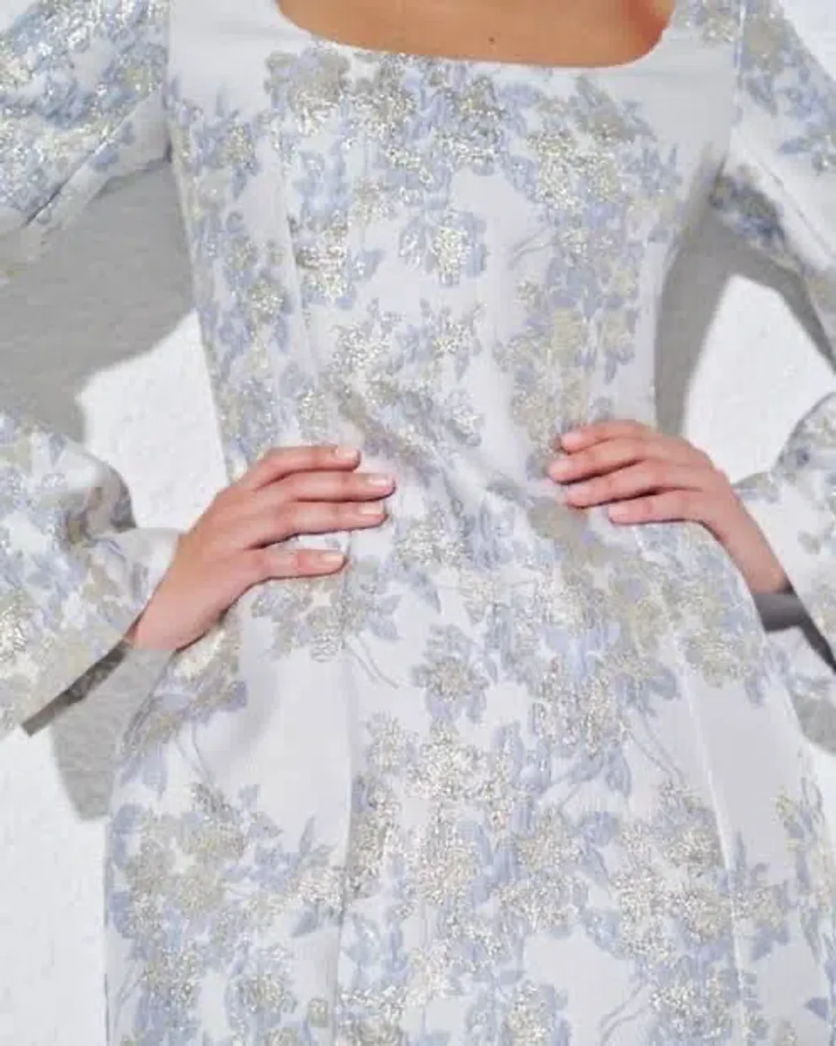 ANNA QUAN Margot Dress in Water Lillies Blue Size 8 AU - Image 11