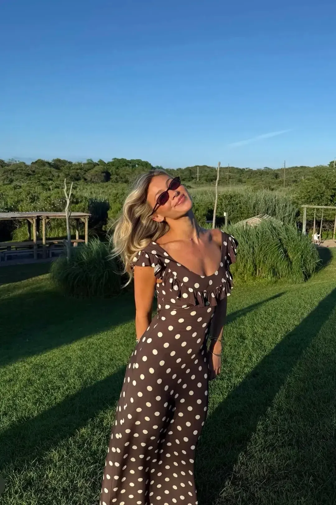 Design by Si Luna Maxi Dress Brown Size 8 for rent on The Volte - main image