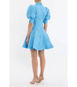 Rebecca Vallance Aegir Mini Dress Blue Size 8 for rent on The Volte - image 2