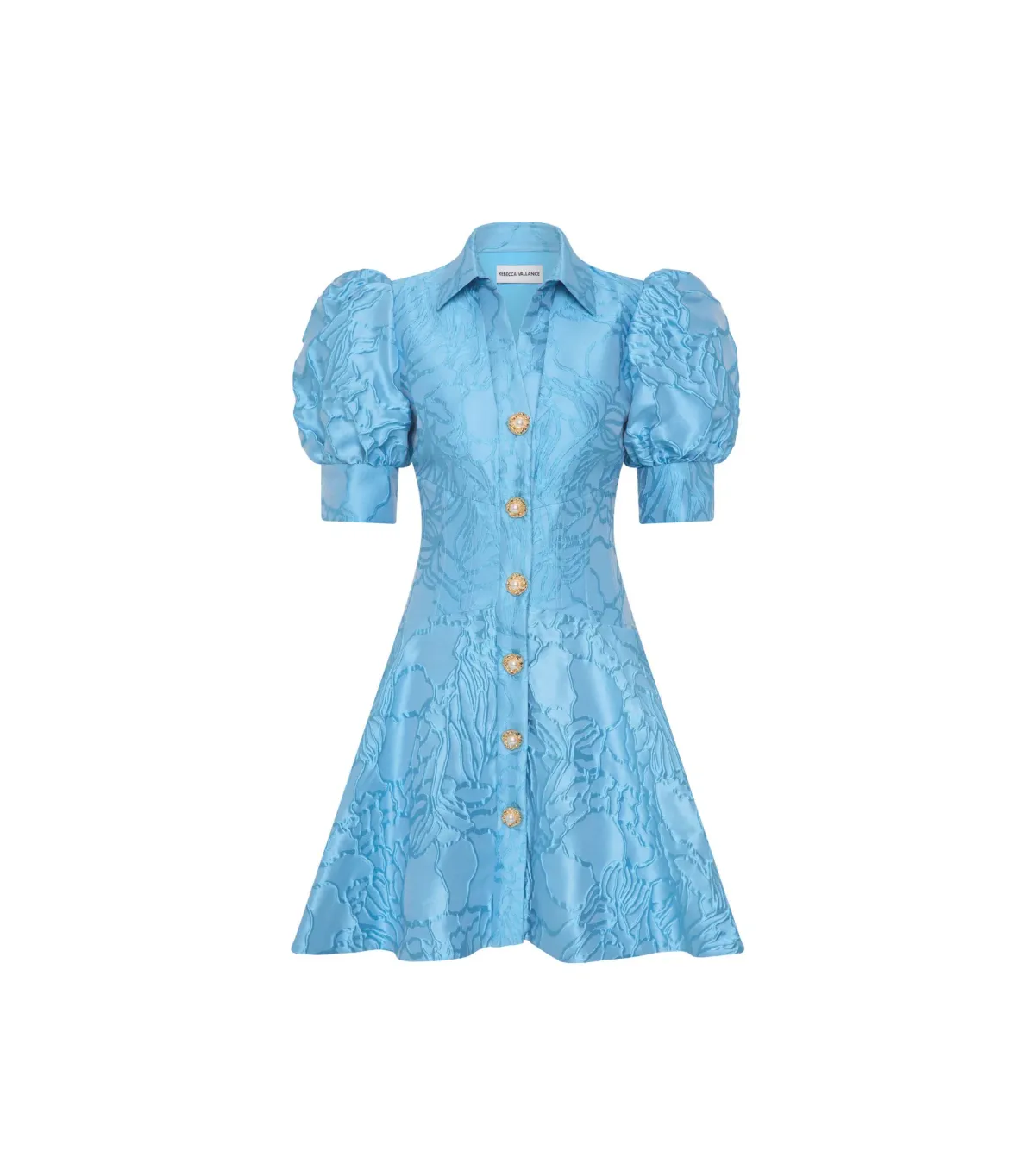 Rebecca Vallance Aegir Mini Dress Blue Size 8 - Image 4