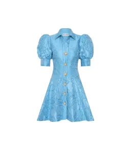 Rebecca Vallance Aegir Mini Dress Blue Size 8 for rent on The Volte - image 4