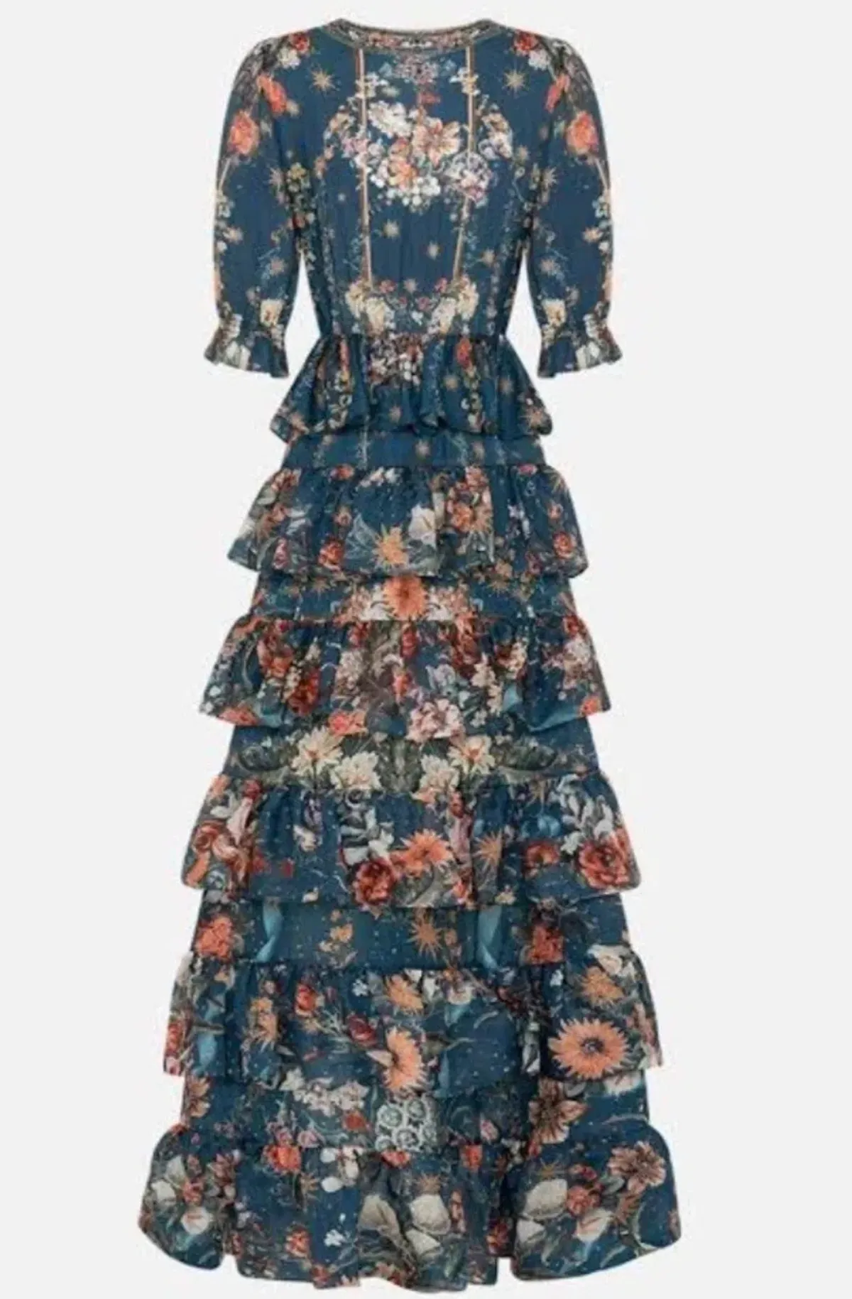 Camilla Puff Sleeve Long Dress She Who Wears The Crown Size S (10) - Image 3