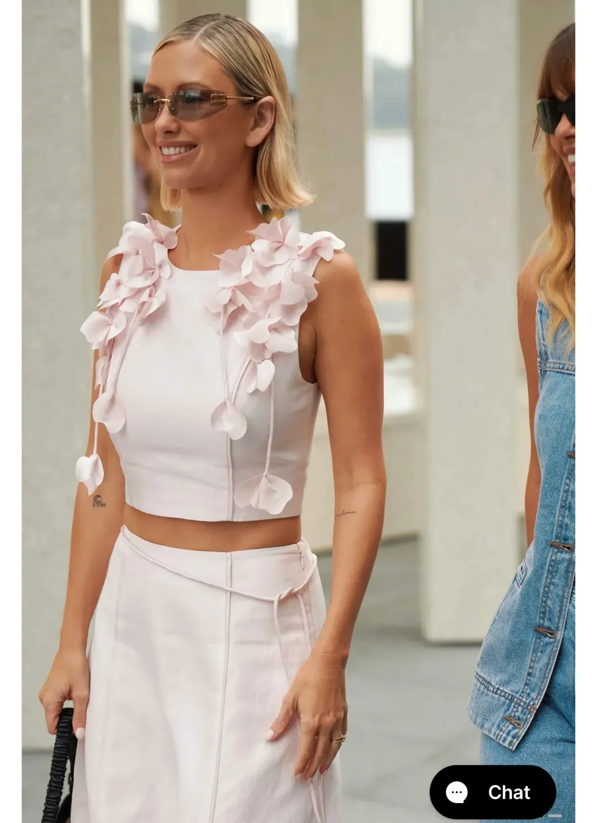 Aje Camille Flower Top size 10 - Image 2