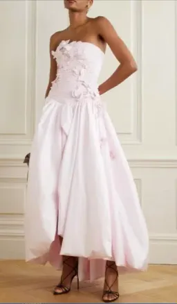 Aje Splendour Flower Gown Pastel Pink Size AU 8 for rent on The Volte - image 4